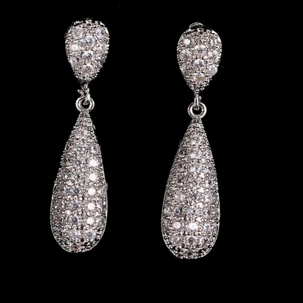 COPY - NWT Acrylic drop earings - Picture 2 of 2